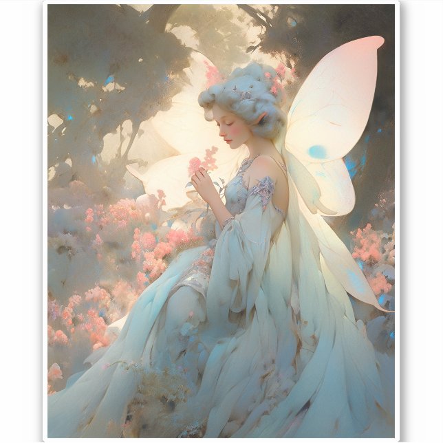 Fairy Girl Fantasy Art Sticker (Front)