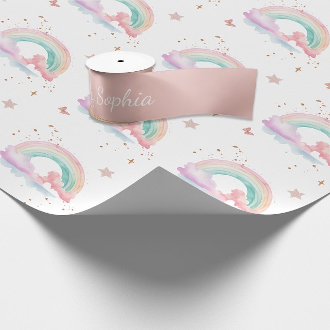 Fairy Girl Rainbow Magic Teapot Birthday  Satin Ribbon (Creator Uploaded)