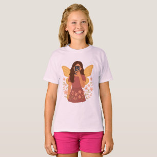Fairy Girl Selfie Aesthetic Sticker T-Shirt