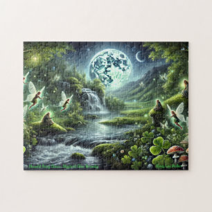 Fairy Glen Puzzle, Ethereal Fairies Irish Scene Jigsaw Puzzle