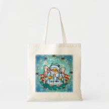 Fairy gnome tote bag,Gnome gifts, t-shirts, apparel by ArtMuvz Illustration
