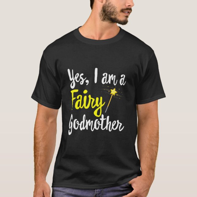 Fairy Godmother Magic Wand Funny Mama Mom-My Fanta T-Shirt (Front)