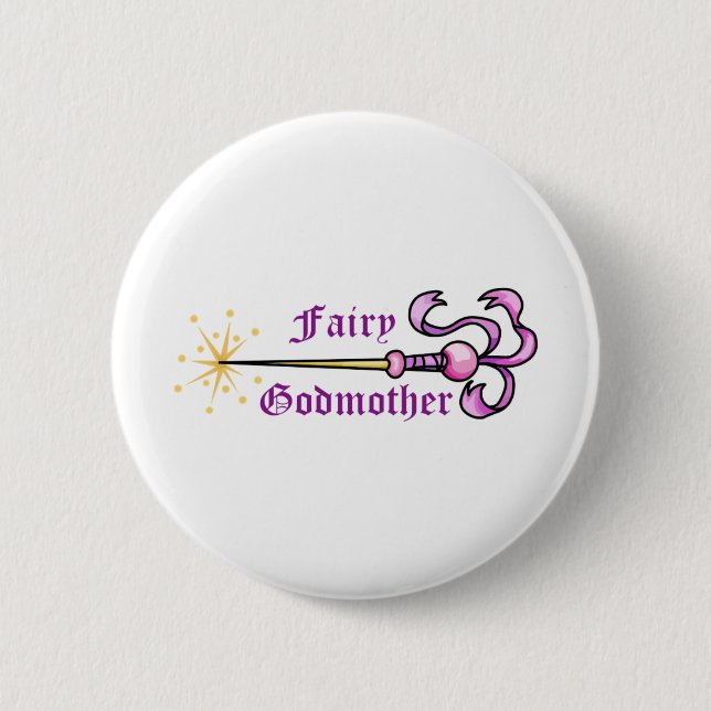FAIRY GODMOTHER PINBACK BUTTON (Front)