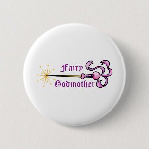 FAIRY GODMOTHER PINBACK BUTTON