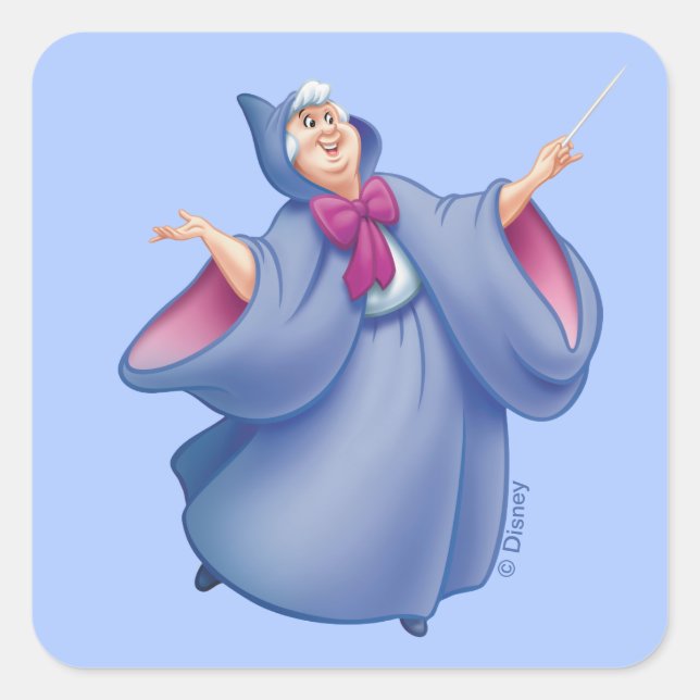 Fairy Godmother Square Sticker (Front)