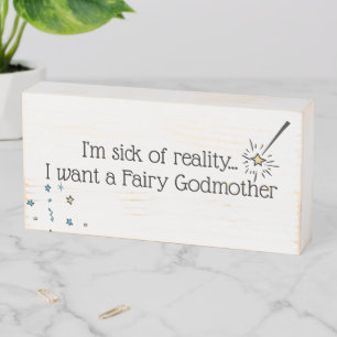 Fairy Godmother Wooden Box Sign