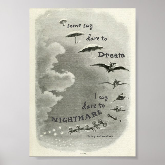 Fairy Gothmother Dare to Nightmare 5 x 7 print (Front)