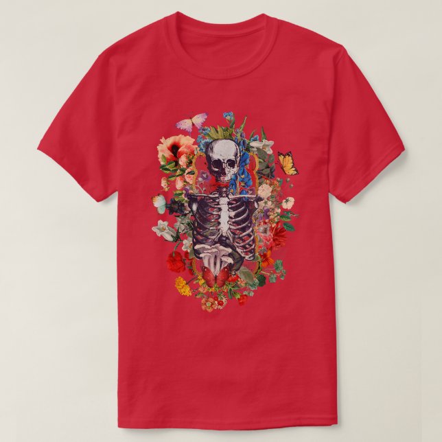 Fairy Grunge Butterfly Wing Skeleton Fairycore Aes T-Shirt (Design Front)