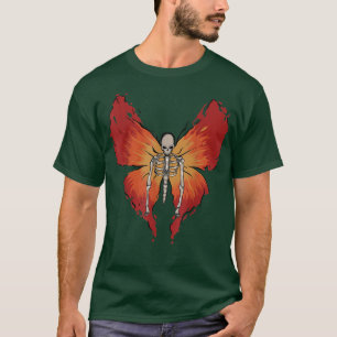 Fairy Grunge Esthetic Butterfly Skeleton Art  T-Shirt