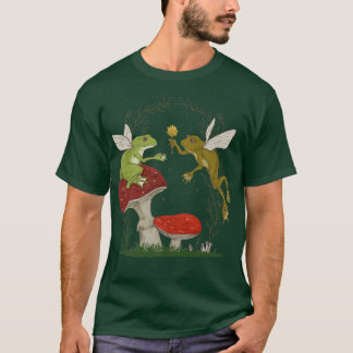 Fairy Grunge Fairycore Esthetic Frog Lovers Mushr T-Shirt