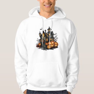 fairy halloween day with pumpkin cute hoodie