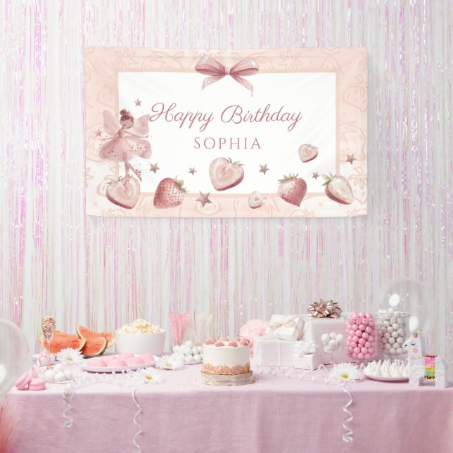 Fairy Happy Birthday Party Banner (Party)