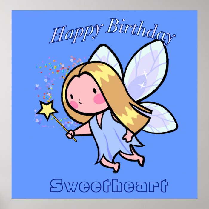 Fairy Happy Birthday Print