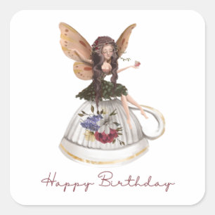 Fairy Happy Birthday Stickers