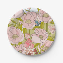 Fairy house Paper Plate