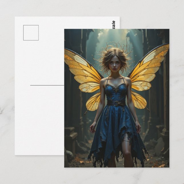Fairy in a Denim Dress Postcard (Front/Back)