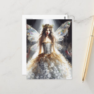 Fairy in a Recycled Dress at the Fashion Show Postcard