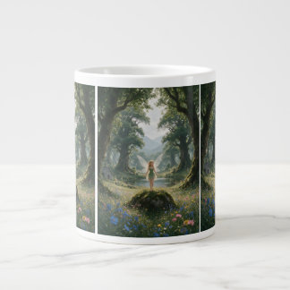 Fairy in Enchanted Forest Giant Coffee Mug