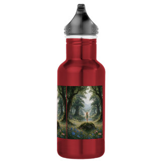 Fairy in Enchanted Forest Stainless Steel Water Bottle