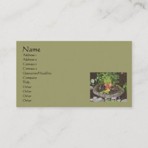 Fairy In Garden Nature Art Business Card