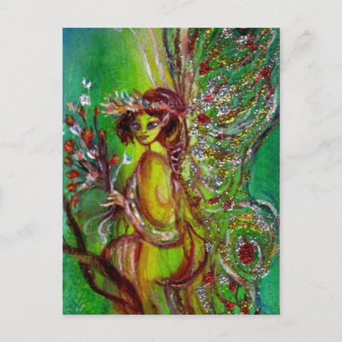 Fairy in Green Postcard