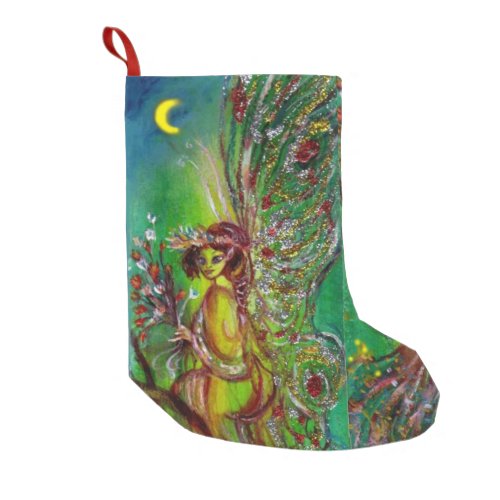 FAIRY IN GREEN SMALL CHRISTMAS STOCKING