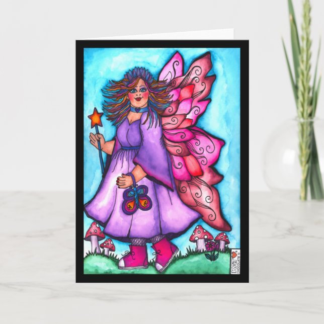 Fairy in Hightops Card (Front)
