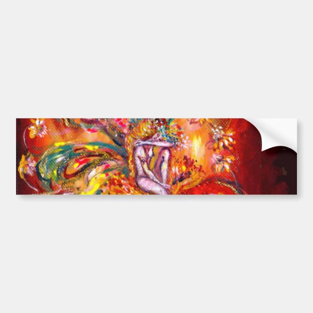 FAIRY IN RED BUMPER STICKER (Front)