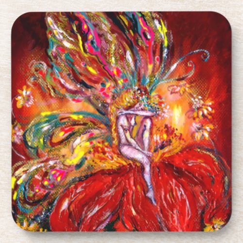 FAIRY IN RED COASTER