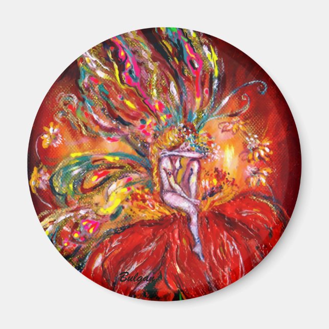Fairy in Red Magnet (Front)