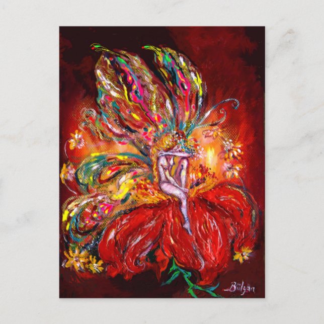 FAIRY IN RED, postcard (Front)
