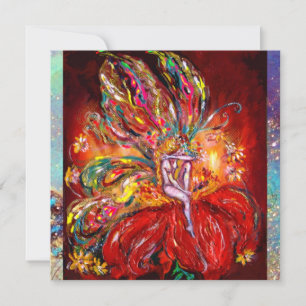 FAIRY IN RED yellow green blue Announcement