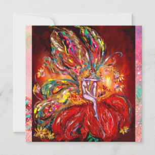 FAIRY IN RED yellow green pink Announcement