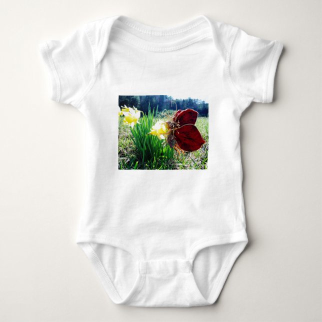 Fairy in the Daffodils Baby Bodysuit (Front)