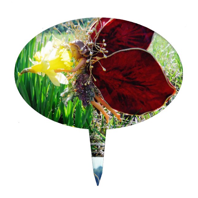 Fairy in the Daffodils Cake Topper (Front)