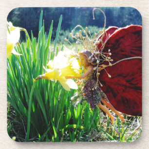 Fairy in the Daffodils Drink Coaster