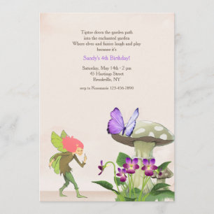 Fairy in the Garden Invitation
