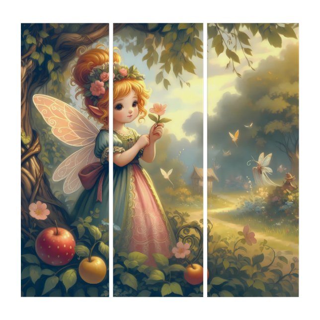Fairy In The Garden Triptych (Front)