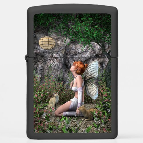 fairy in the magical forest  zippo lighter
