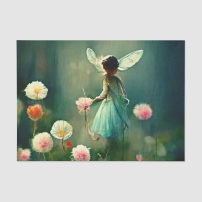 Fairy in the meadow Decoupage Tissue Paper (Front)