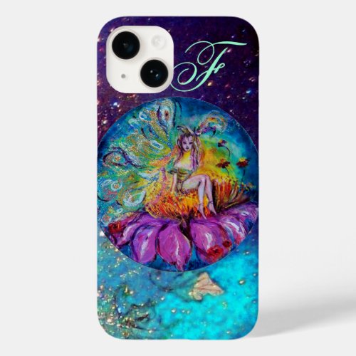 FAIRY IN THE NIGHT   Blue Teal Monogram Case_Mate iPhone 14 Case