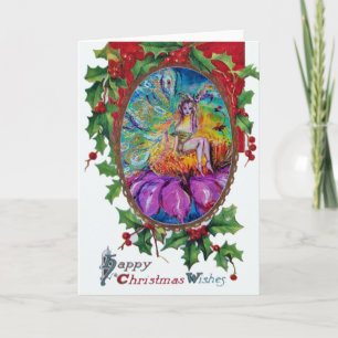 FAIRY IN THE NIGHT Happy Christmas Wishes Holiday Card