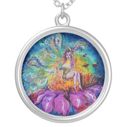 FAIRY IN THE NIGHT SILVER PLATED NECKLACE