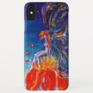 FAIRY IN THE NIGHT SITTING ON RED FLOWER Monogram iPhone XS Max Case