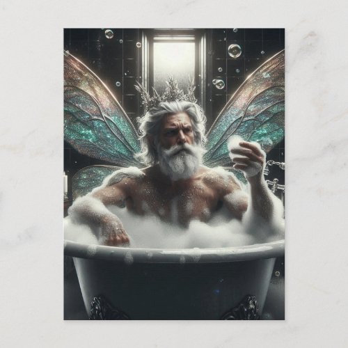 Fairy King in the Bubblebath Postcard