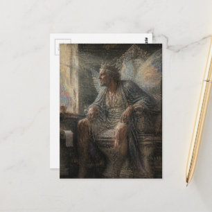 Fairy King on His Porcelian Throne Postcard