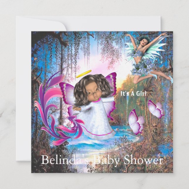 Fairy Kingdom forest dreamland fantasy Note Card (Front)