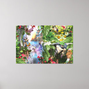 Fairy Kingdom forest dreamland fantasy stories Canvas Print