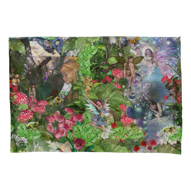 Fairy Kingdom forest dreamland fantasy stories Pillow Case (Front)
