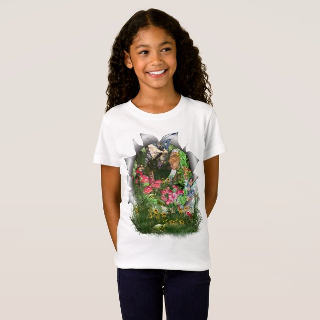 Fairy Kingdom forest dreamland fantasy stories T-Shirt (Front Full)